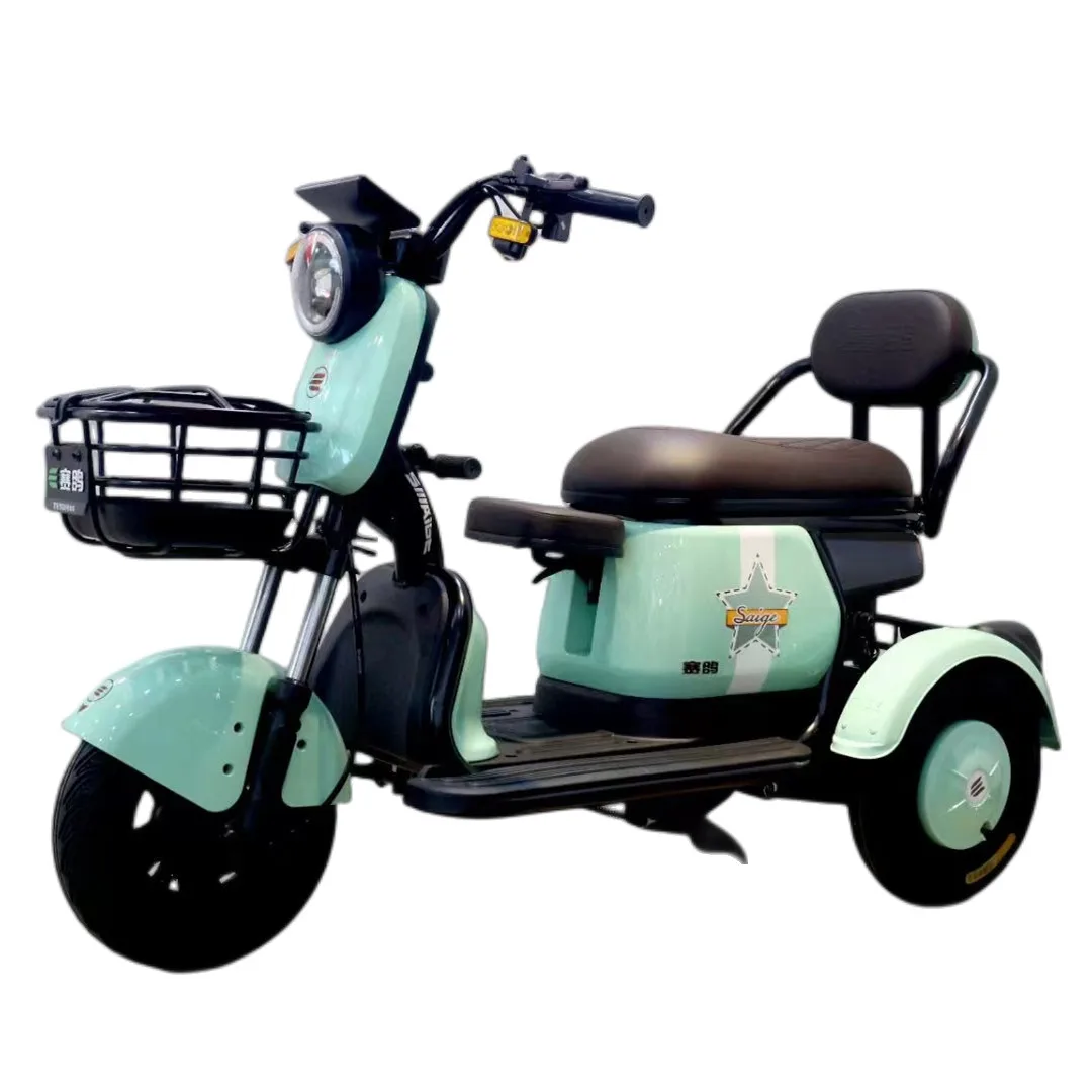 China 3 Wheels Adult Electric Tricycle with Child Seat and Handle Bar EEC Certificate Cheaper E-Trikes Electric Tricycles