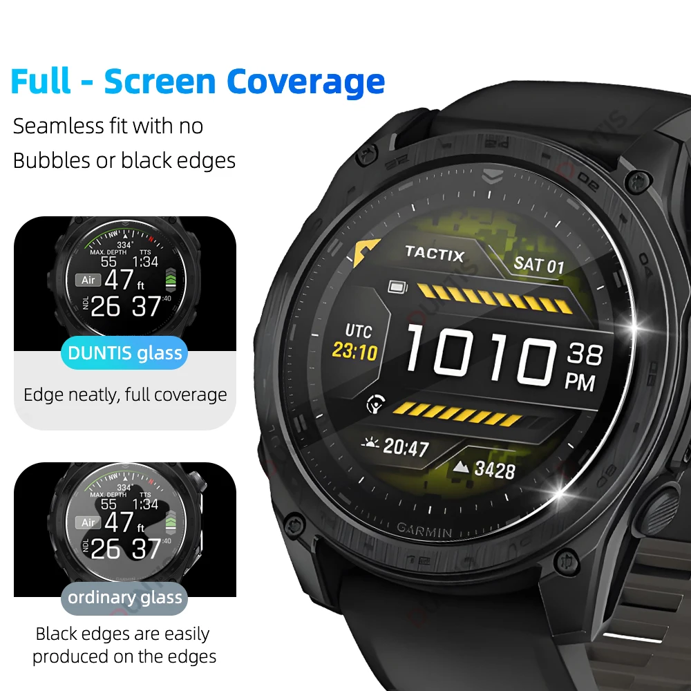 Premium Tempered Glass Screen Protector for Smartwatch - Ultra Durable and Scratch Resistant