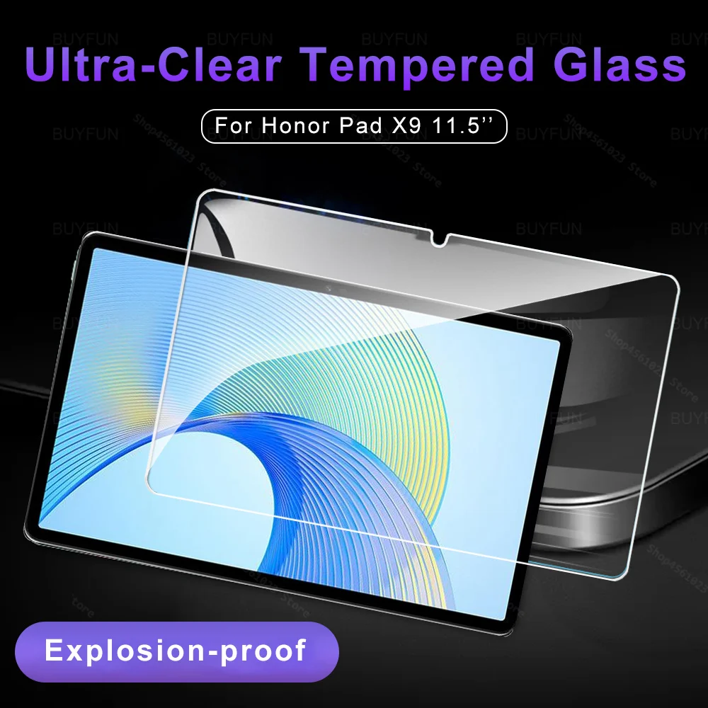 HonorPad X9 11.5 2023 스크린 보호대, Premoum 강화 유리, 10.1 인치 9H 태블릿 필름, HonorPad X8 Pro PadX9 PadX8 Lite 9.7