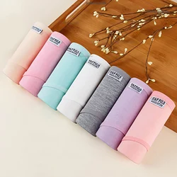 7 - Piece Women's Cotton Panties Set - Plus Size Soft Breathable Lingerie in Cute Solid Colors - XXL (Waist 70 - 75 cm) (XXC - 7Pcs HZ)