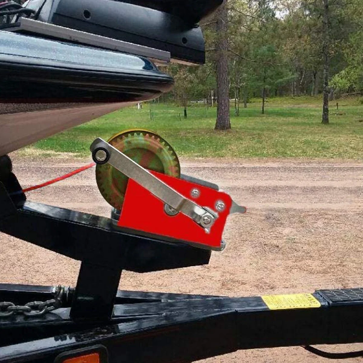 Boat Winch 3500Lbs Capacity Heavy Duty Hand Winch Boat Trailer Winch Manual with 10M(32Ft) Strap