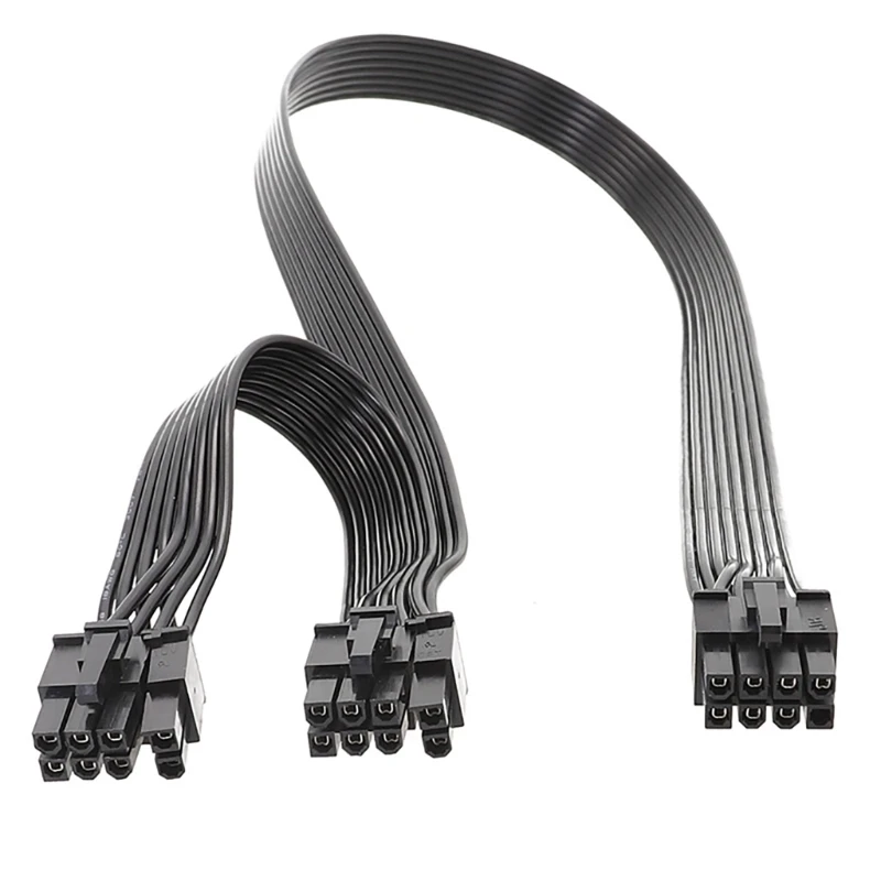 Doubleur D'Alimentation 8 Pins PCIe Femelle Vers Mâle 2x 6 2pins Noir 11537