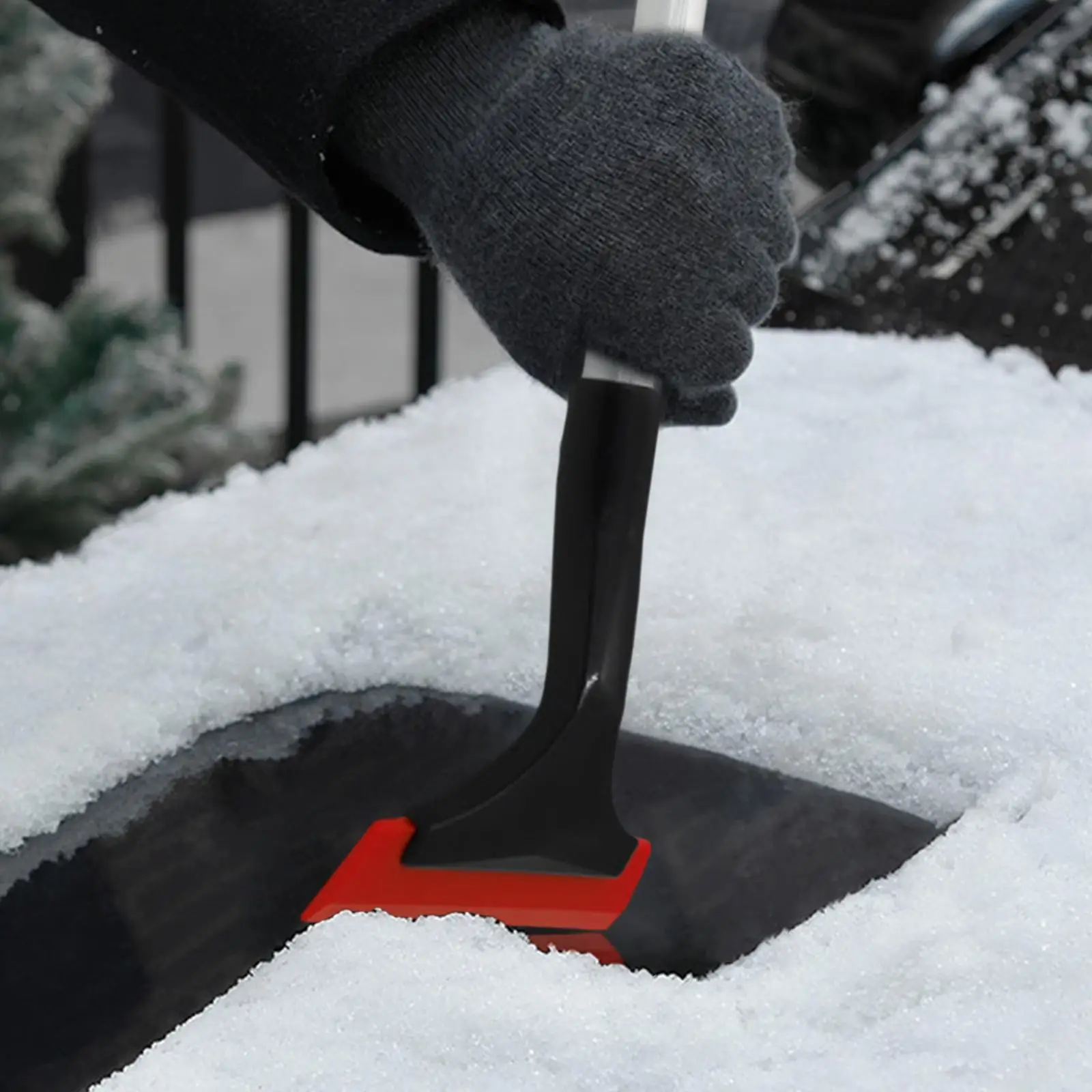 2x Ice , Window Accessories with Foam Material Cleaninging Frost Removal Tool Glass Brush Breaker, Fit for Suvs Trucks