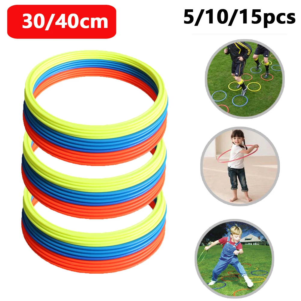 5pcsDurableAgilityTrainingRingsHitColorFootballSoccerSpeed