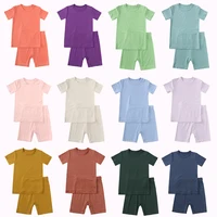 1-7 Years Baby Clothes Set Summer Bamboo Fiber Newborn Baby Boys Girls Clothes 2PCS Baby Pajamas Unisex Kids Clothing Sets