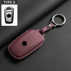 Premium Leather Car Key Case Cover with Sleek Design (D1)