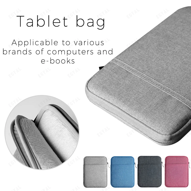 Egyal Soft Protect Ipad Bag Per 8 10 Pollici Tablet Bag Per Ipad Air Pro 2023 Per Xiaomi Samsung Huawei Lenovo Inner Cistifellea