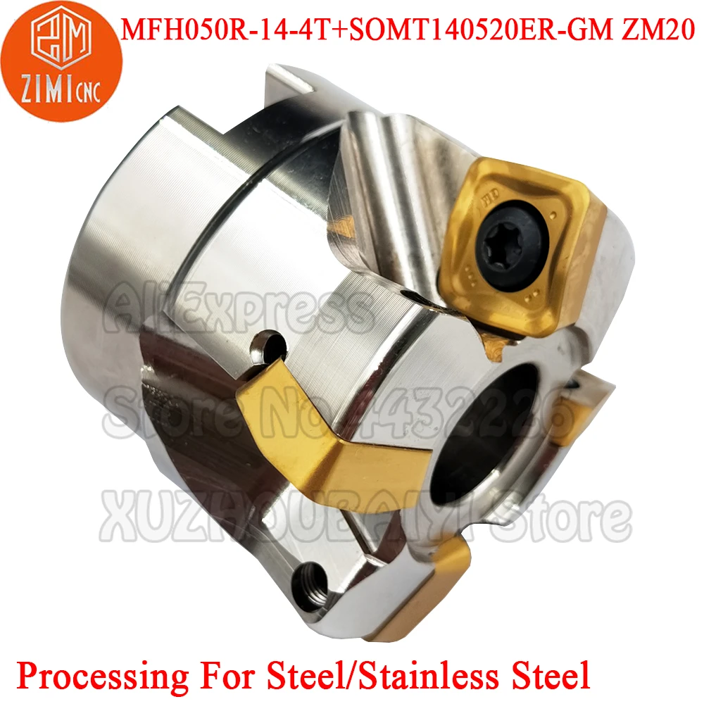 

MFH050R-14-4T Фрезы с ЧПУ инструмент MFH фрезерный станок общего назначения для вставки SOMT140520ER-GM фрезы
