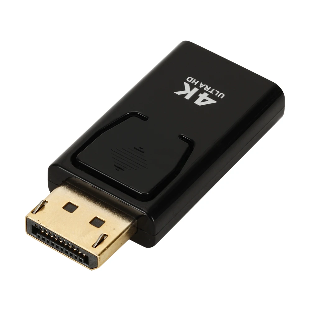 모니터 프로젝터용 DP to HDMI 컨버터, 4K 비디오 오디오 어댑터, 디스플레이 포트 수 to 4K HDMI 호환 암 동글 어댑터