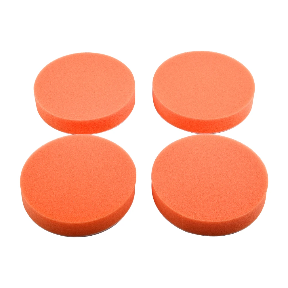 

4pcs Polishing Sponge Pads 5 Inch Car Polishing Pad Kit Car Waxing Sponge Disk Professional Auto Paint Care Buffing Pads