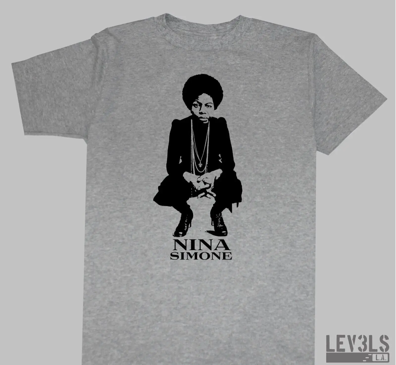 Nina Simon T Shirt Dj Rare Music 12 Lp Record Collector Jazz Blues R B Soul Maniche Lunghe O Corte