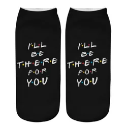 Friends TV Show Themed Unisex Casual Socks - Non-Slip, Breathable, and Comfortable Short Tube Happy Socks (Style-4)
