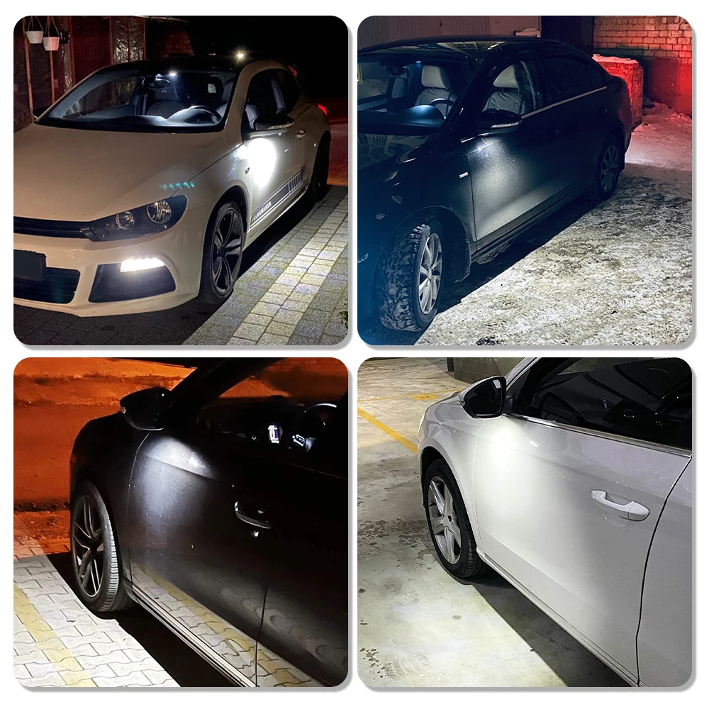 RZG LED Puddle Lights For VW Scirocco III Passat B7 CC Jetta | Canbus Error Free