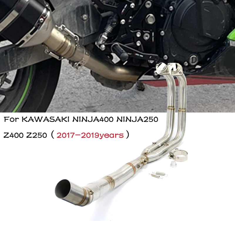 Full System Motorcycle Exhaust Full System Front Link Pipe For Kawasaki
