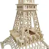 Wooden 3d Puzzle Model Kit Toy Creative Wooden Designer Constructor Eiffel Tower Assembled Model Educational Toys For Children 3