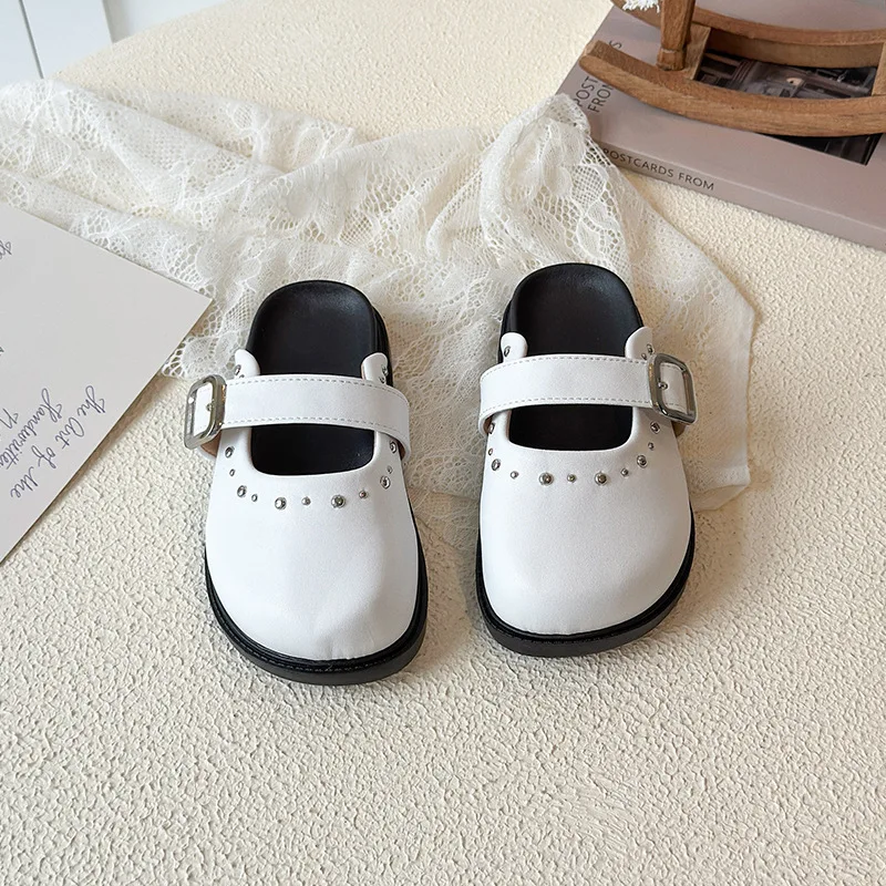 Girls Leather Shoes Autumn Korean Style Soft Anti Slip