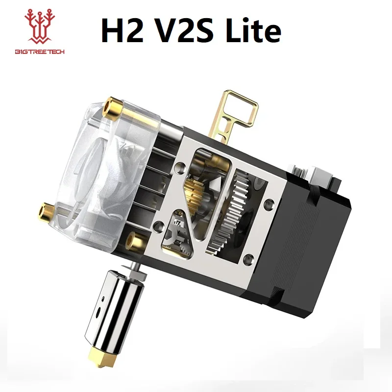 BIQU H2 V2S Lite Extruder 3D Printer Dual Gear High Flow Lighter Faster Printing Heat Dissipation for BX Ender 3 Voron V0