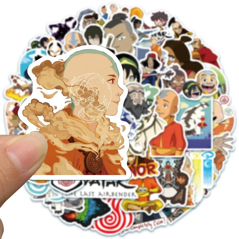 

10/30/50Pcs Anime Cartoon Avatar the Last Airbender Stickers Graffiti Paster Home Decoration Decals Waterproof Sticker for Kid