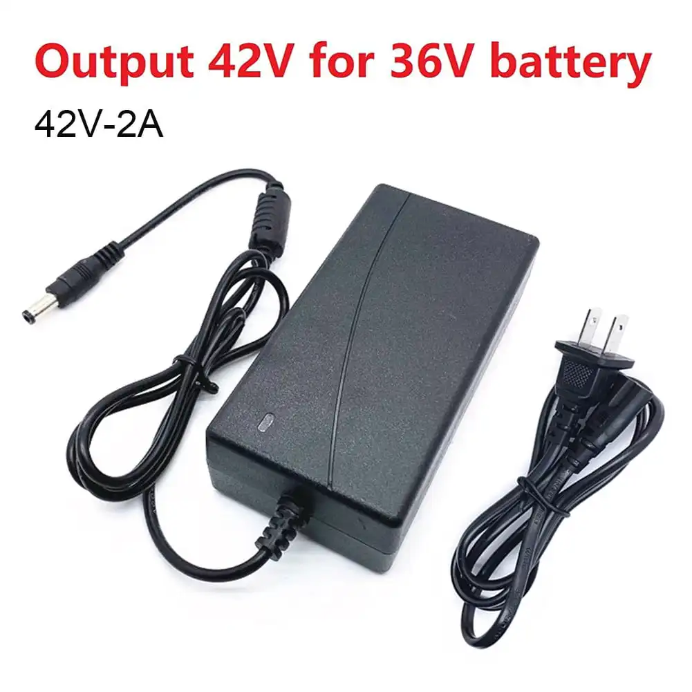

Battery Charger Output 42V 2A Charger Input 100-240 VAC Lithium Li-ion Li-poly Charger For 10Series 36V Electric Bike
