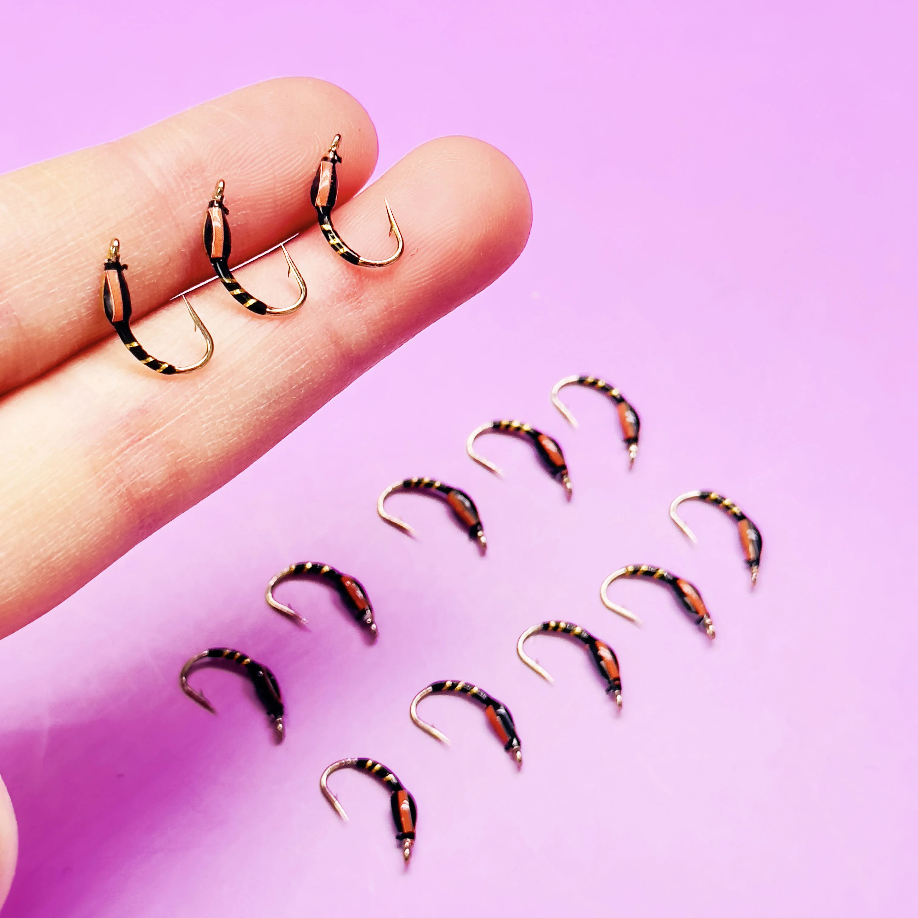 5/10Pcs Angeln Locken Verschiedene Epoxy Nymphe Fliegen Midge Hegene Forelle Fisch Bass Fliegen Angeln Köder Künstliche Köder – Detail 3