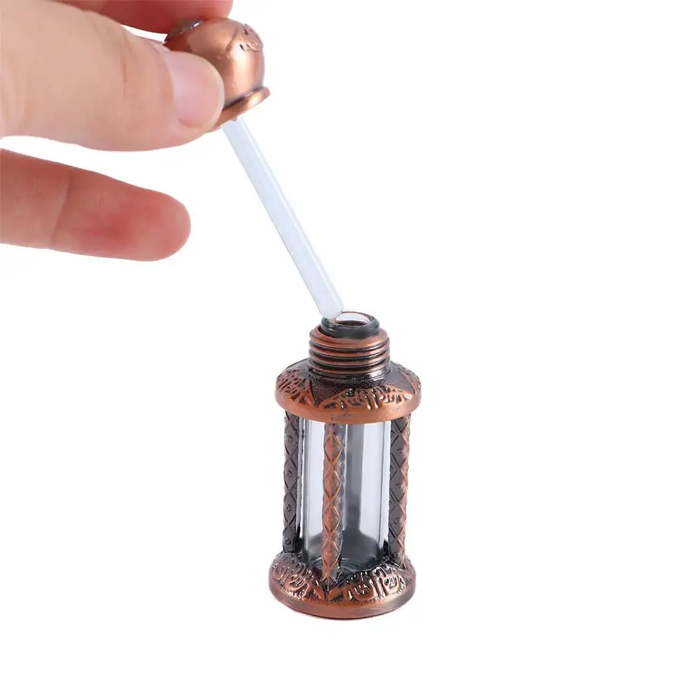 Beauty Lady Gift Copper Vintage Empty Dropper Bottle  Container  Bottle Refillable Bottles Empty Bottle