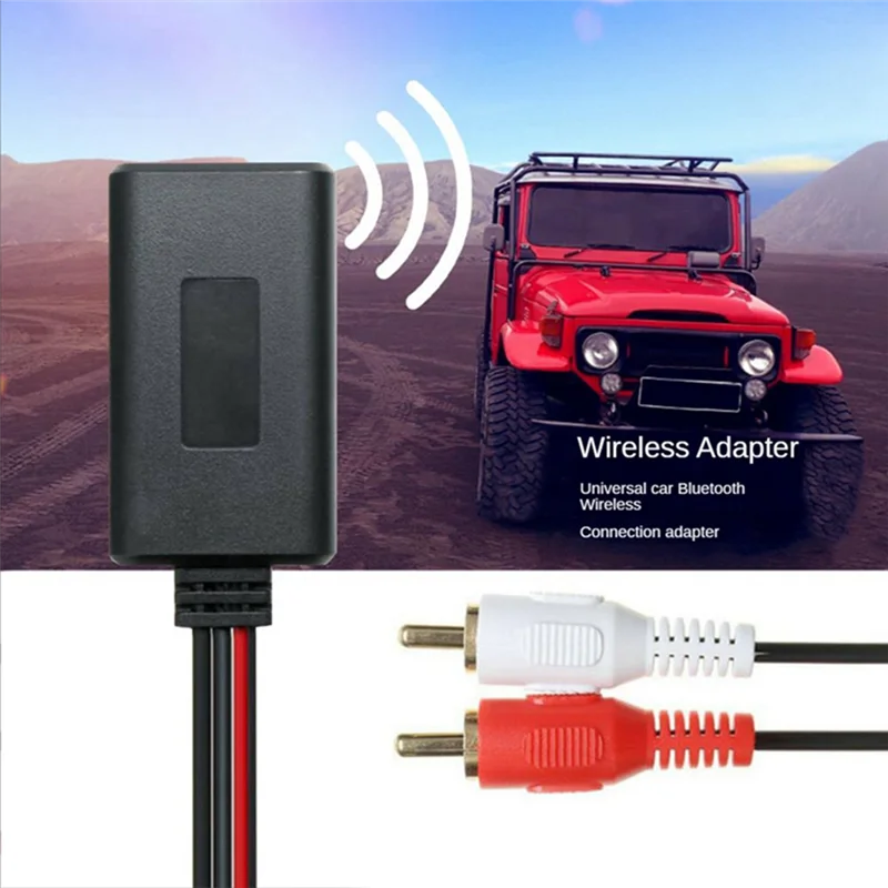B68A Universal Car RCA USB Adapter Wireless Bluetooth Receiver Home Media AUX Bluetooth Audio Device Audio Cable