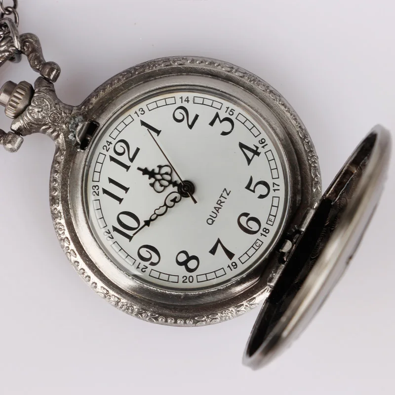 2023 Classic Popular Vogue Steampunk Quartz Pocket Watch Necklace Pendant Clock for Mens Womens TD1243