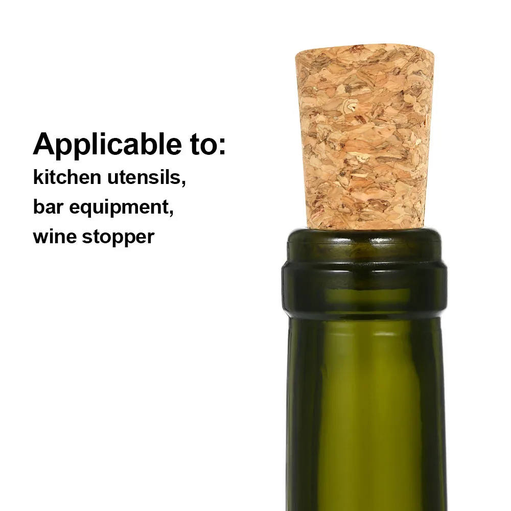 Wine Corks Stopper Reusable Sealing Wood Lid Cap Wine Bottle Stopper 100Pcs for Bottle Bar Tools Kitchen Accessories