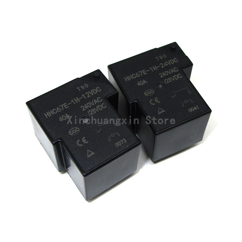 Welding machine relay NNC HHC67E-1H-12VDC HHC67E-1H-12V 24V NNC67E-1H-24VDC 40A30A5 feet a group of normally open T90 original power relay