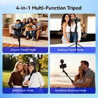 2025 New AI Selfie Stick Tripod, 360° Face Tracking. Multi-func Phone Mount W/ Remote & Fill Light, Adjustable Height, Sturdy Ba - Image 5