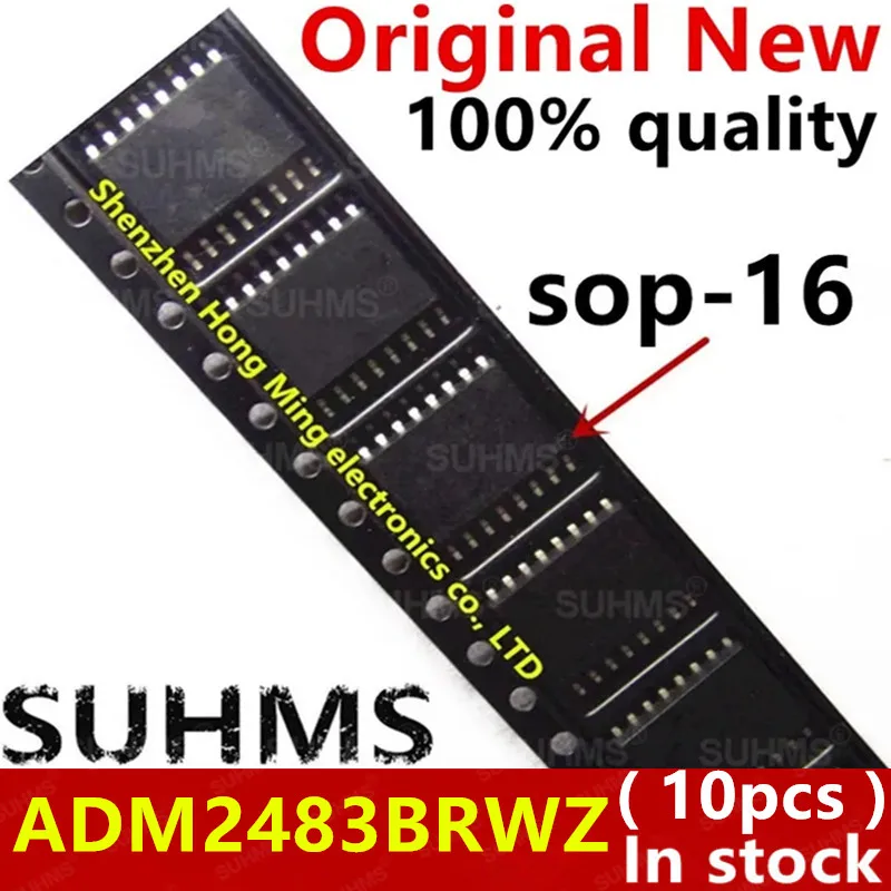 

(10piece)100% New ADM2483 ADM2483BRWZ sop-16 Chipset