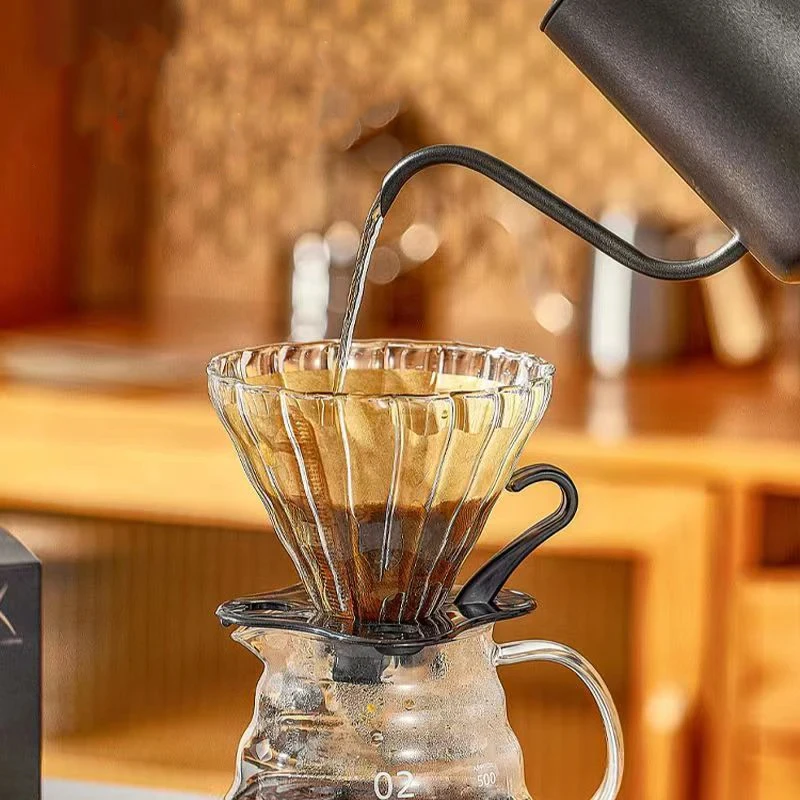 Description Picture 5 of itemCoffee Set Six-Piece Set Hand Brewed Coffee Basic Stylish Coffee Cup Mug Grinder Filter Paper Accessories Cafe Coffeeware Glass