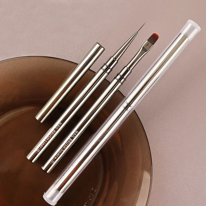Nail Art Liner Brush Gel Nail Polish Painting Brush Acrylic UV Gel Extension Drawing Carving Pen Nail Art Brushes Manicure Tools 4