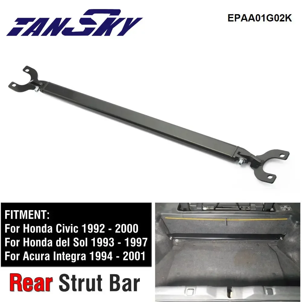 

TANSKY Rear Strut Bar Black For 92-00 Civic EG EK/93-97 Del Sol/94-01 Integra DC2 EPAA01G02K