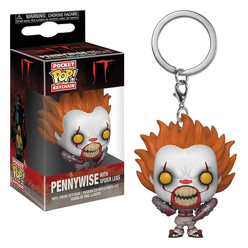 FUNKO Pocket Scream IT Keychain Classic Doll Pennywise Ghost Face Backpack Pendant Fun Birthday Collection Holiday Gift Keychain 4