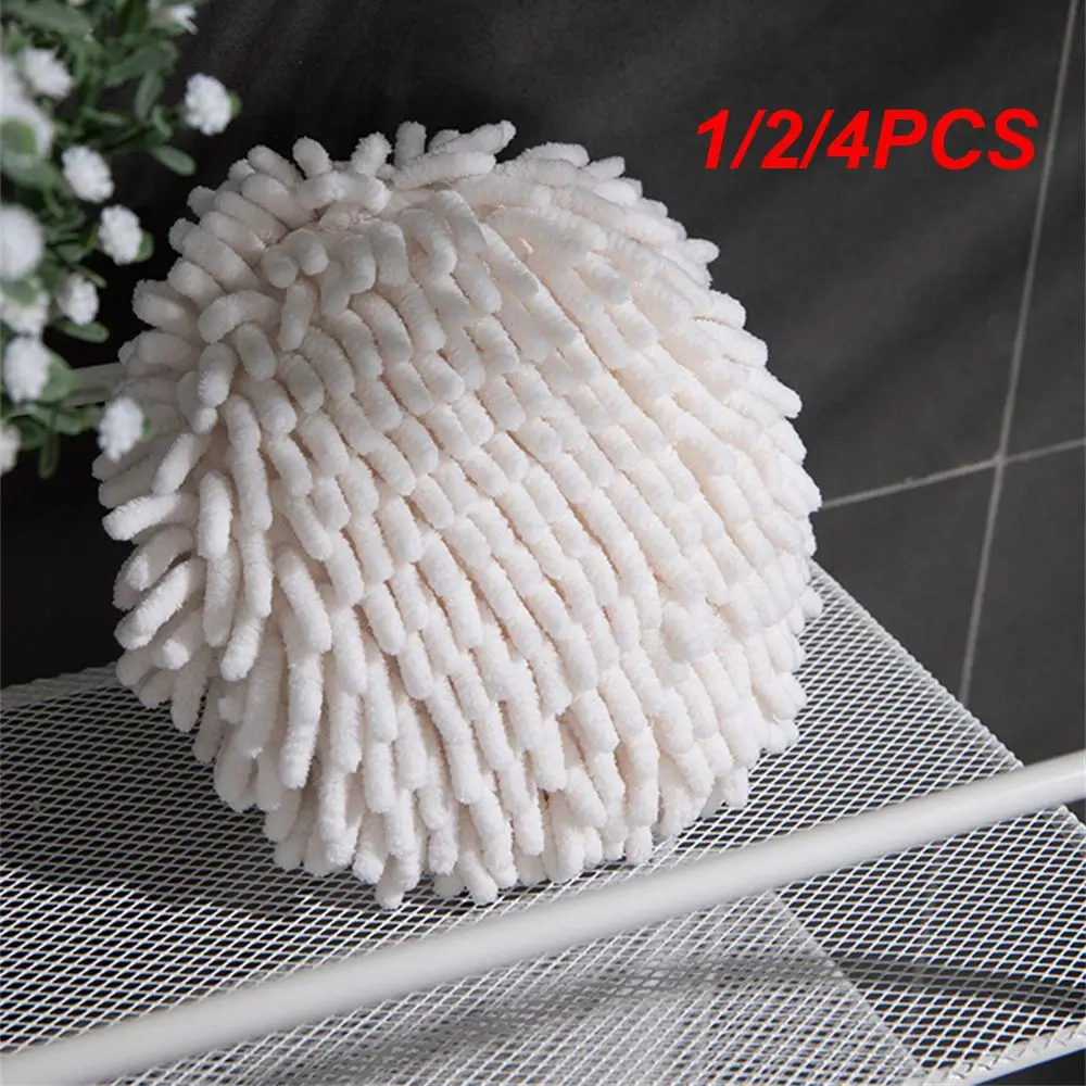 

1/2/4PCS Hand Towel Ball Kitchen Lint Free Clean Ball Absorbent Fast Drying Soft To The Touch Prevent