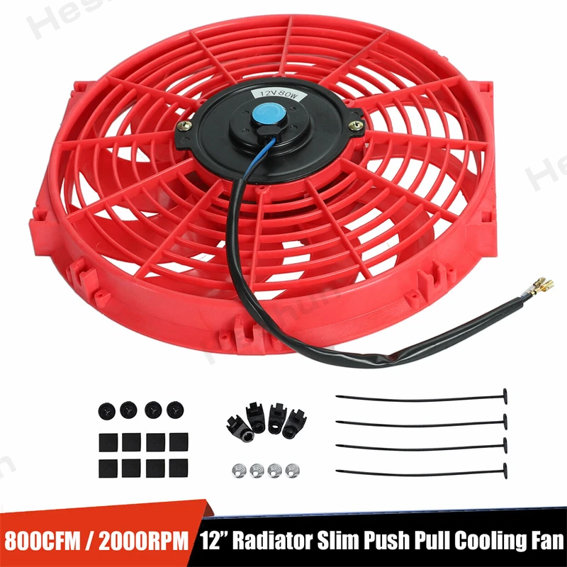 10 Pulgadas Universal Slim Ventilador Push Pull Radiador El | Cuotas