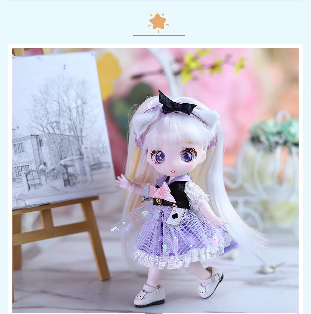DBS Dream Fairy BJD OB11 MAYTREE Constellation series doll clothes cute dress 1/12 doll birthday gift toy SD