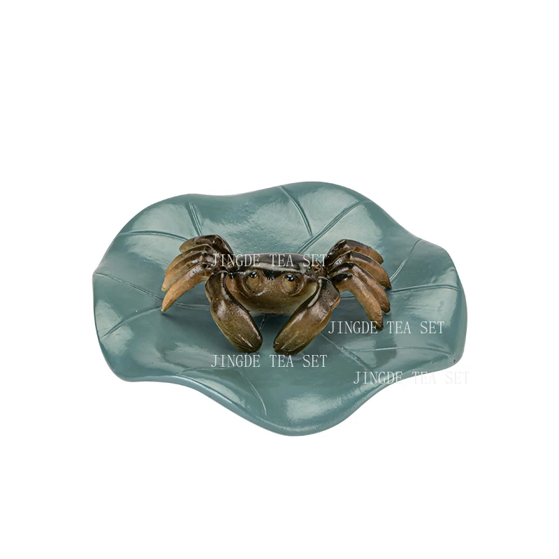 Tea Pet Ornament Household Flushing Color Changing Crab Decoration Ornament Resin Tea Play Nourishing Tea Set Accessories