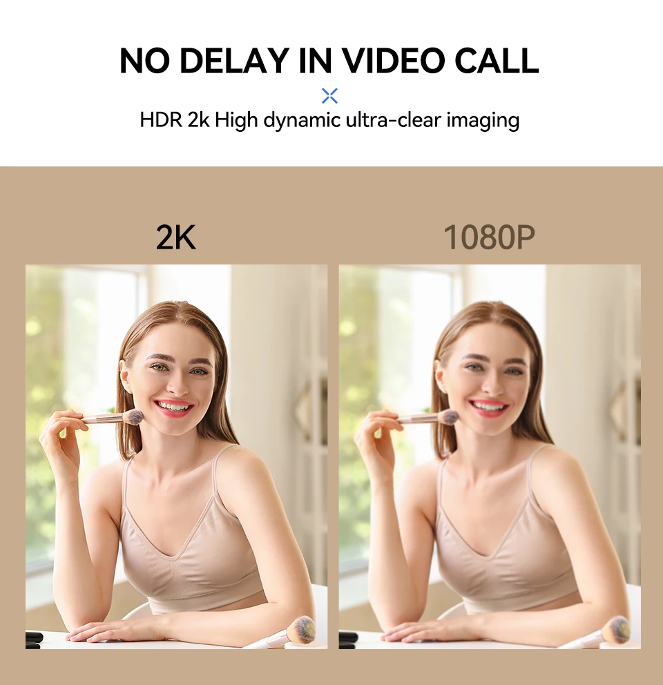 Cancelamento de Ruído, HDR Autofoco, 2K, Ângulo
