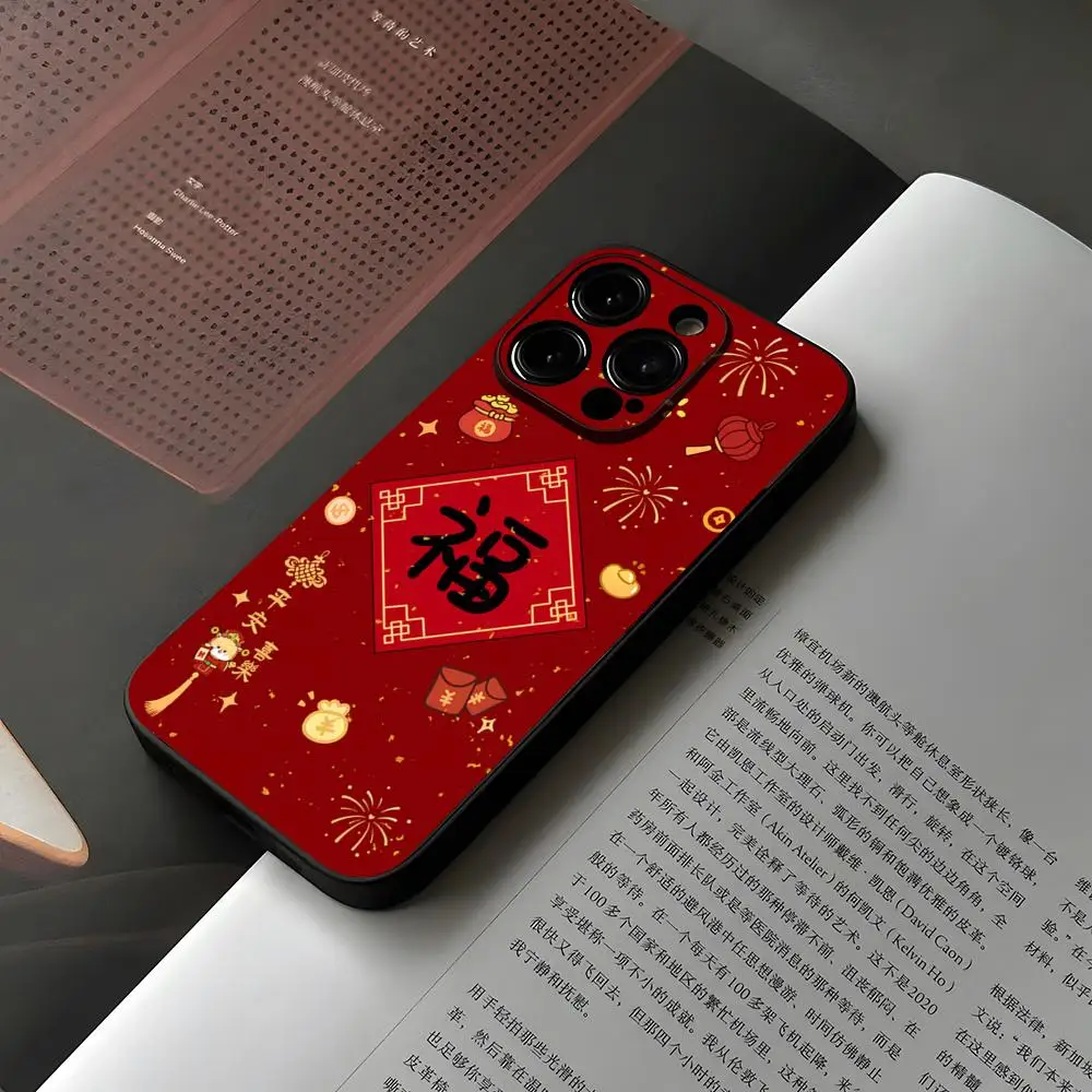 New Year 2024 Dragon Phone Case For Iphone 15 12 14 Se 2022 Pro Max 11 13 Xr X Xs Mini Plus Funda Shell Cover