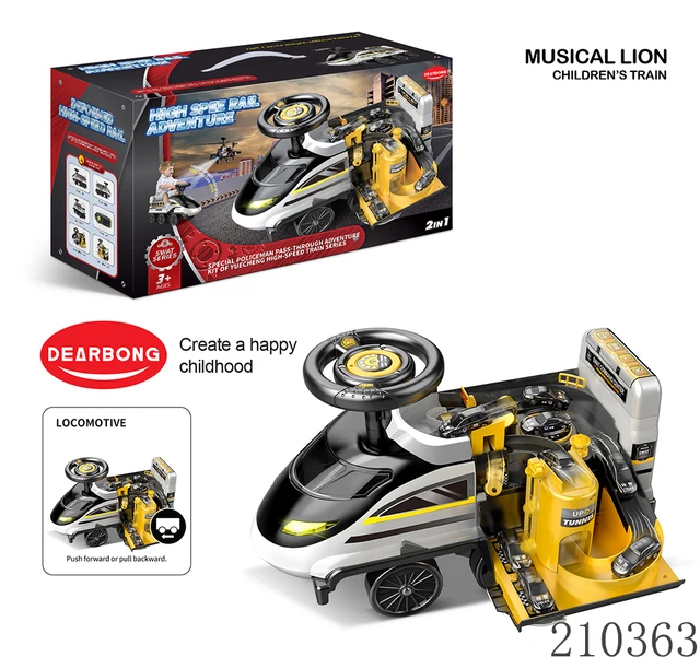 Electric story machine adventure train truck sliding baby toys ride on car kids 5