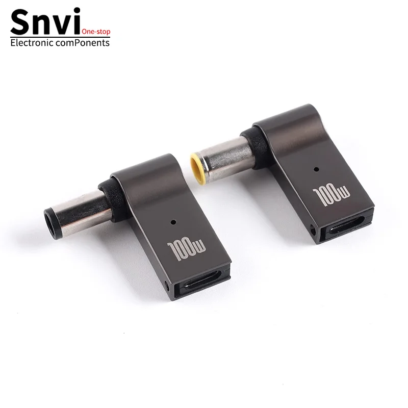 High-Power 100W Fast Charging Adapter: Type-C to DC PD Trigger Cable with Round/Square Port