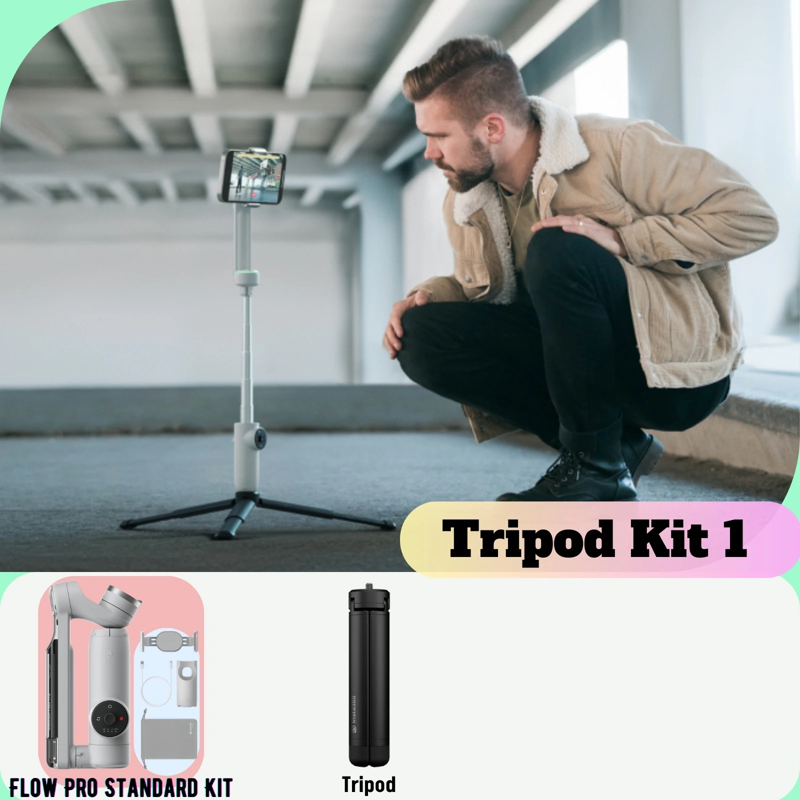 Insta360 Flow Pro (Tripod付き) Buy Insta360 Flow Pro - AI Tracking Stabilizer - Insta360 Store