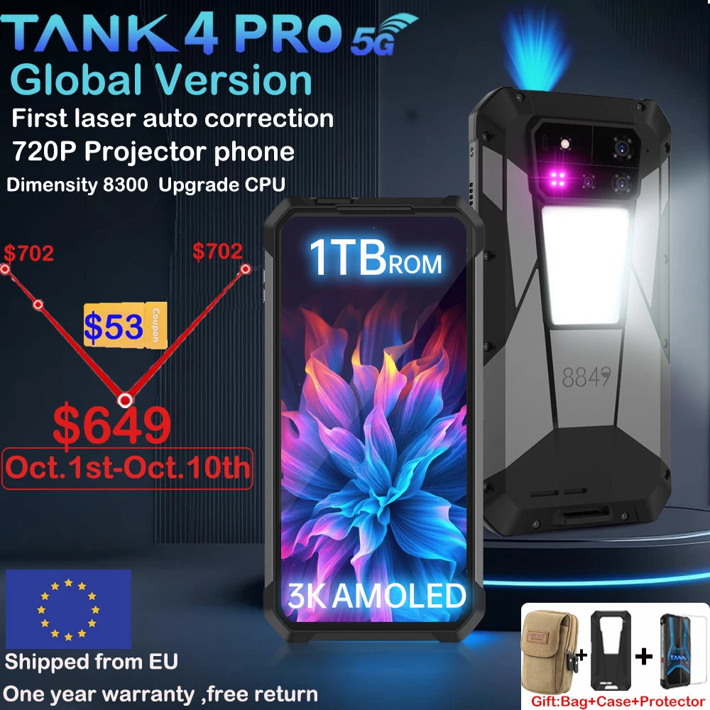 防水 防塵 耐衝 8849 Tank 4 pro 18GB/1TB