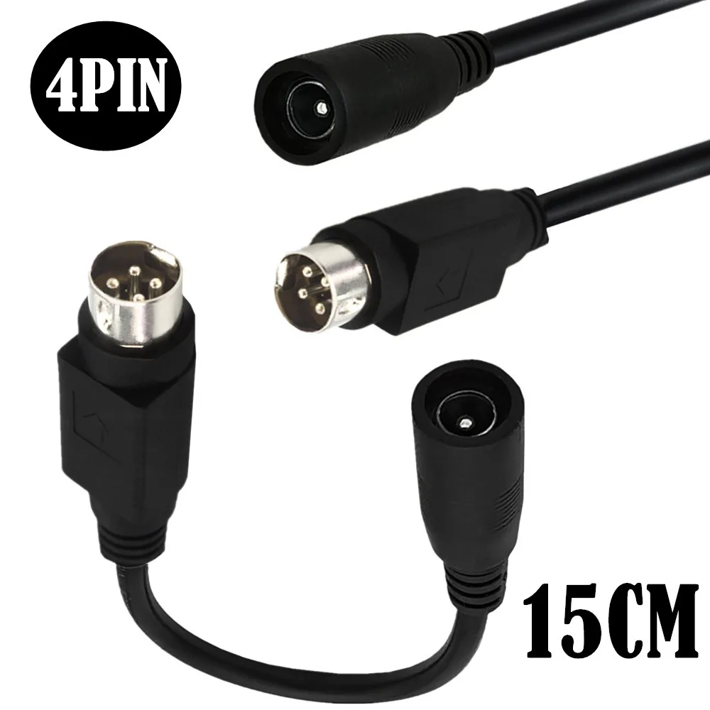 DC Power Supply Cable Female 5.5 x 2.1mm to Male 4 Pin Lead For SATO TG-5011-19V-ES TV LCD VCR