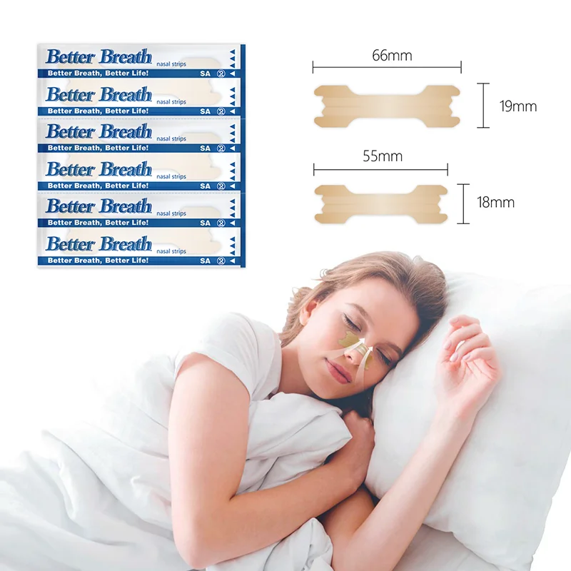 50Pcs Nasal Strips Anti Snoring Patches Breathe Right Better Improve Sleep Health Care Product Stop Snoring