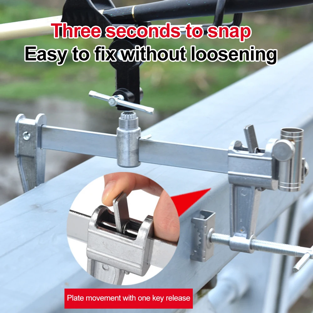 YARNOW 2 Pz Palo Marino Supporto Pieghevole Per Canne Da Pesca Rastrelliera Fissa Per Canne Da Pesca Utensili Porta Canne Pieghevole Portacanne Da Pesca Acciaio Inossidabile - Foto 5