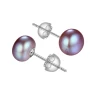 Boucles d'oreilles en perles d'eau douce naturelles pour femmes, en argent Sterling 925 véritable, perle blanche de culture, bijoux, vente en gros