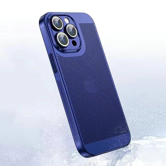 Sleek Heat Dissipation Shockproof Mesh Plating Case